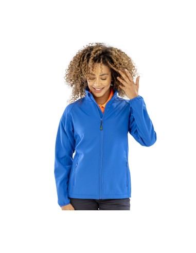 R-R901F-Womens Recycled 2-Layer Printable Softshell Jacket